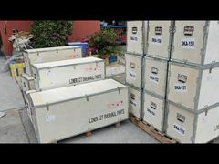 広州泰朔機械部品会社のコンテナ積み込み現場