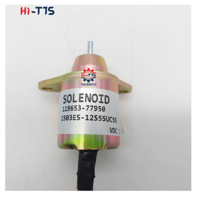 119653-77950 1503ES-12S5SUC5S エンジンのストップソレノイドバルブ 12V 4TNV88 4TNV94 4TNV106