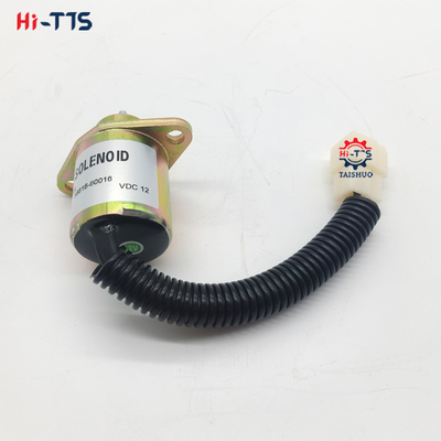 12V掘削機エンジン部品 燃料停止電磁弁 16616-80016