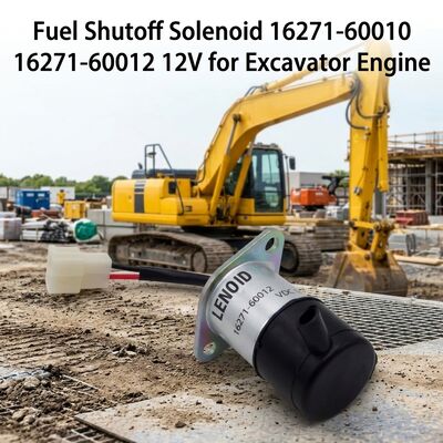 12V 燃料切断電磁弁 OE 16271-60010 16271-60012 掘削機用ディーゼルエンジンの工場直送