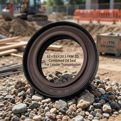 ZD62×93×20.5 FKM ダブルスプリング 直角型組み合わせた骨格オイルシール ZL28 ZL30 928 930 ミニローダーのためのユニバーサル交換シャフトシール